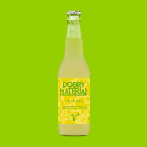 DOBRY MATERIAŁ CYTRYNAAA  330 ml x 12 but. (1)
